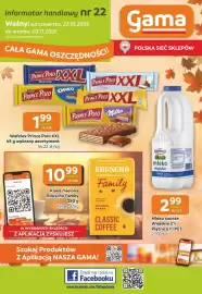 Gama gazetka Strona 1: Wafelek prince polo xxl €1,99, Mleko świeże Wiejskie 2% Piątnica €2,99