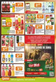 Gama gazetka Strona 10: Sok Hortex €3,49, Napój gaz. Coca Cola, Fanta orange, Sprite €7,99