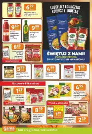 Gama gazetka Strona 8: Przecier pomidorowy Mutti passata €9,59, Pasta Wawrzyniec €5,99