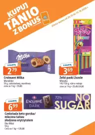 E.Leclerc gazetka Strona 1: Czekolada keto gorzka/mleczna Taitau słodzona erytrytolem €6,99, Żelki paski Zozole €3,69