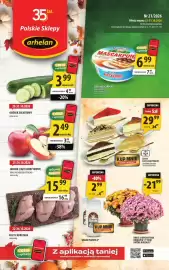 Arhelan gazetka Strona 1: Ciasto (cały asortyment) Cukiernia Banasiak €29,99, Kwiat Chryzantema €21,99