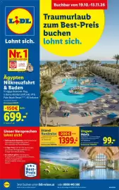 Lidl Reisen Prospekt Seite 1: Irland Rundreise €1.399,00, Ungarn Héviz €99,00