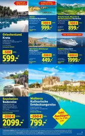 Lidl Reisen Prospekt Seite 3: Westliches Mittelmeer Kreuzfahrt €449,00, Sardinien Rundreise €999,00