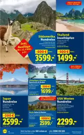 Lidl Reisen Prospekt Seite 4: Kenia Safari & Baden €2.599,00, Vielseitiges Vietnam Rundreise & Baden €1.699,00
