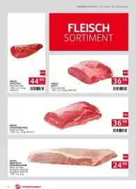 Transgourmet Flugblatt woche 44 Seite 8: Wagyu schulterscherzl €36,99, Wagyu Brustspitz oder Brustkern €24,99