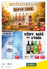 Makro leták Strana 18: BOŽKOV ORIGINÁL 37,5 %, BOŽKOV SPECIÁLY 30 % €123,90, Amundsen Vodka 37,5 % €133,90