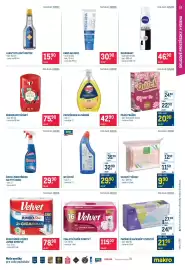 Makro leták Strana 15: VATOVÉ TYČINKY €9,90, ČISTÍCÍ PROSTŘEDEK NA MYTÍ OKEN €29,90