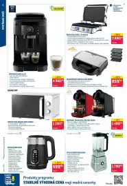 Makro leták Strana 6: KÁVOVAR ECAM12.121.B €4.990,00, KÁVOVAR L'OR BARISTA SUBLIME ROSSA €1.490,00