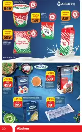 Auchan akciós újság hét 43 Oldal 20: MAGYAR ESL DOBOZOS TEJ €339,00, MAGYAR VAJ €749,00