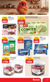 Auchan akciós újság hét 43 Oldal 27: LET’S ROLLS TÖLTÖTT OSTYA €499,00, Bergen Töltött Keksz €699,00