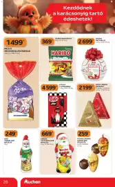 Auchan akciós újság hét 43 Oldal 28: FIGARO LIKŐRÖS CSOKOLÁDÉ FÜGGELÉK €259,00, MILKA MINI MIKULÁSCSOMAG €1.499,00