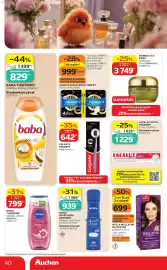 Auchan akciós újság hét 43 Oldal 40: Wella Wellaton Hajfesték €699,00, NIVEA tusfürdő €799,00
