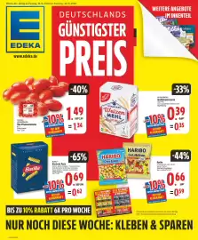 EDEKA Wucherpfennig Prospekt woche 43 Seite 1: Qualitäts Weizenmehl €0,35, Barilla Klassische Pasta €0,69