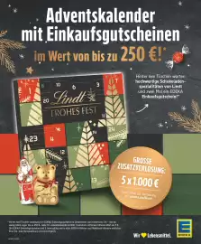 EDEKA Wucherpfennig Prospekt woche 43 Seite 16: Adventskalender mit Einkaufsgutscheinen €250,00
