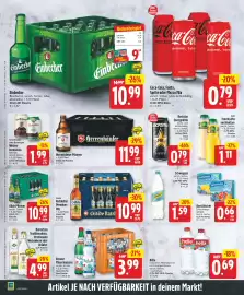 EDEKA Wucherpfennig Prospekt woche 43 Seite 20: Herrenhäuser Pilsener €11,99, Gilde Ratskeller Premium-Pils €10,99
