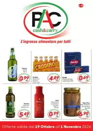 Volantino Pac Cash&Carry Pagina 1: Mare Puro filetti di tonno in olio di oliva €6,90, Petti Passata Rustica €0,99