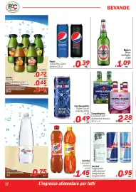 Volantino Pac Cash&Carry Pagina 12: Sanpellegrino Cocktail red/Aranciata amara €2,28, Estathe Limone/pesca €1,45