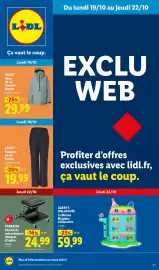 Catalogue Lidl | Les Exclus Web de la semaine page 1: LIDL Du lundi 19/10 au jeudi 22/10 Ça vaut le coup. CRIVIT Veste de