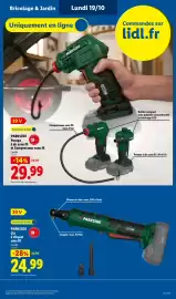 Catalogue Lidl | Les Exclus Web de la semaine page 9: Bricolage & Jardin Lundi 19/10 Uniquement en ligne Commandez sur 20 V