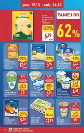 ALDI gazetka | Pełna oferta Strona 10: Wesoły Kurnik Jaja od kury zielononóżki €21,99, MILSANI Ser Mozzarella tarty €5,99