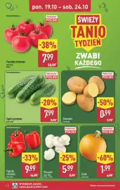 ALDI gazetka | Pełna oferta Strona 2: Ogórki gruntowe €7,99, Ziemniaki €0,99