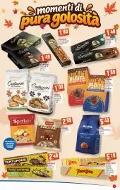 Volantino Maxipiù Pagina 11: Pepite arachidi cioccolato latte/fondente €1,89, Sperlari Torroncini €2,99