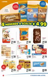 Volantino Maxipiù Pagina 16: Lago Crostatine Cacao/Albicocca €1,39, Lago wafer poker €2,79