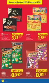 Catálogo Lidl Página 10: Cheetos Pelotazos €0,98, Artiach Dinosaurus €1,75