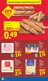 Catálogo Lidl Página 6: Milbona mezcla 4 quesos para gratinar €1,19, Ronce ro cuña de queso mezcla curado cortado €2,55