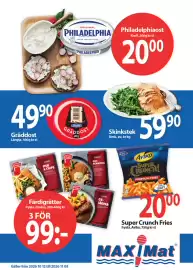 MaxiMat Charlottenberg kundeavis uke 43 Side 2: Skinkstek €59,90, Färdigrätter frysta €99,00