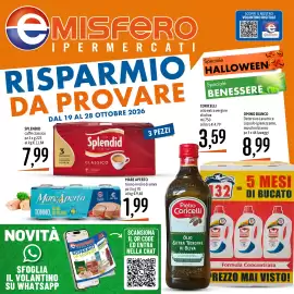 Volantino Emisfero Pagina 1: Splendid caffè classico €7,99, Olio extra vergine di oliva Pietro Coricelli €3,59