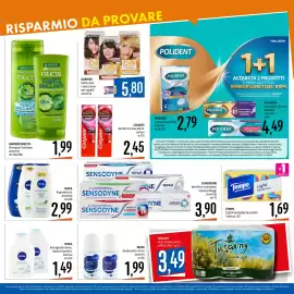 Volantino Emisfero Pagina 20: NIVEA Bagnodoccia €2,99, Sensodyne dentifricio complete €3,90