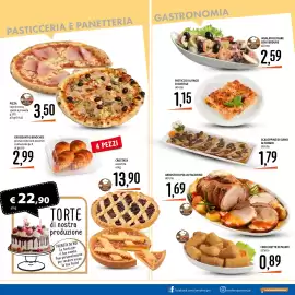 Volantino Emisfero Pagina 9: Arrosto di pollo/tacchino €1,69, Pizza capricciosa, speck e provola €3,50