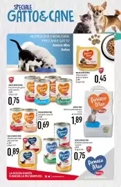 Volantino Emisfero Pagina 8: Amico Mio bocconcini per gatto €0,75, Amico Mio paté gatto assortiti €0,69