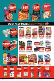 Checkers catalogue Page 2: Dr. Oetker Frozen Ital Pizza Classic Pizza €120,00, McCain Frozen Skinny Fries/Slap Chips €99,00