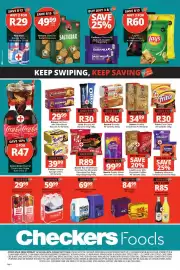 Checkers catalogue Page 4: Bakers Biscuits €46,00, Bos Ice Tea €84,99