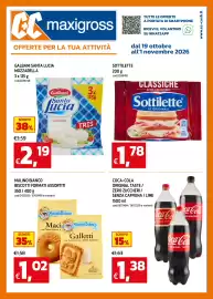 Volantino C+C maxigross Pagina 1: Mulino Bianco biscotti formati assortiti €1,02, Coca-Cola Original Taste €1,38