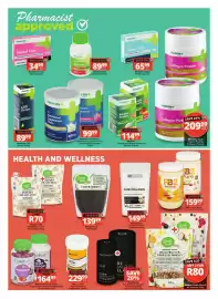 Checkers catalogue Page 2: Medirite Alkaline Powder €114,99, Medirite Nutritional Supplement Shake €99,99