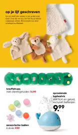 HEMA Flugblatt Seite 32: Knuffelrups €14,99, Sproeiende badwalvis €9,99