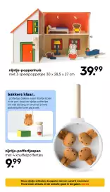 HEMA Flugblatt Seite 36: Nijntje-poppenhaus €39,99, Nijntje-poffertjespan met 4 knuffelpoffertjes €9,99
