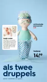 HEMA Flugblatt Seite 39: Verkleedsetje zeemeermin €7,49, Badpop €14,99