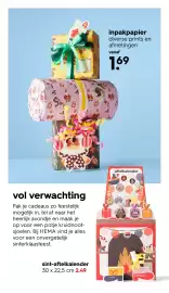 HEMA Flugblatt Seite 44: Inpakpapier €1,69, Sint-aftelkalender €2,49