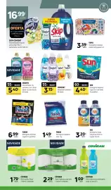 Folheto Coviran Página 19: Sun detergente máquina loiça all in one limão €4,40, Comfort amaciador essencia €3,15