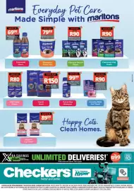 Checkers catalogue Page 1: Marltons Mint with Activated Charcoal Dental Chews €90,00, Marltons Dog Treats €90,00