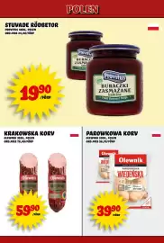 Nelins reklamblad vecka 43 Sida 12: Olewnik krakowska korv €59,90, Provitus stuvade rödbetor €19,90