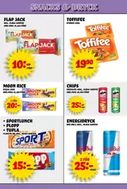 Nelins reklamblad vecka 43 Sida 14: Pringles chips €25,00, Red Bull energidryck €25,00