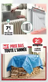 Catalogue Centrakor page 19: La bâche à ceillets €2,23, Le réflecteur de chaleur €7,99