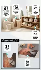 Catalogue Centrakor page 25: La panière ajourée €19,99, Le tapis de bain €3,99