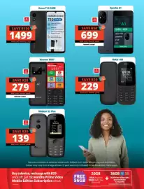 Checkers catalogue Page 6: Hisense U207 €279,00, Nokia 105 €229,00