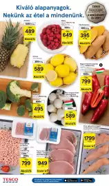 Tesco akciós újság | Szupermarket Oldal 2: Édesburgonya €395,00, Tesco magyar fehér csiperkegomba €589,00